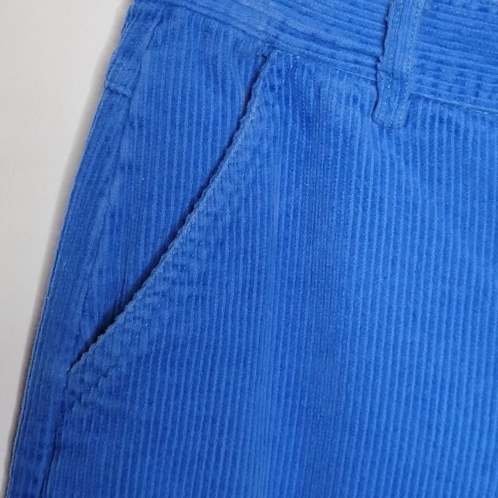 Forever 21 Corduroy Carpenter Pants Medium Wide Leg Raw Hem Y2K Grunge Raw Hem - Picture 5 of 16